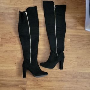 Over the knee high boots